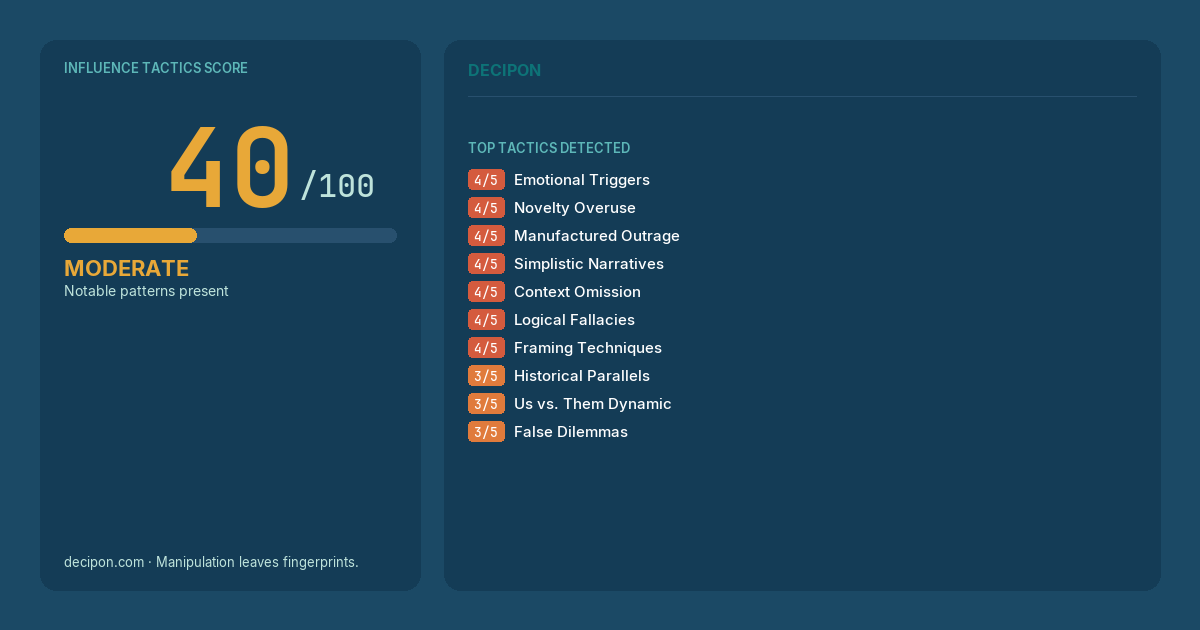 Decipon - Manipulation leaves fingerprints. tweet media