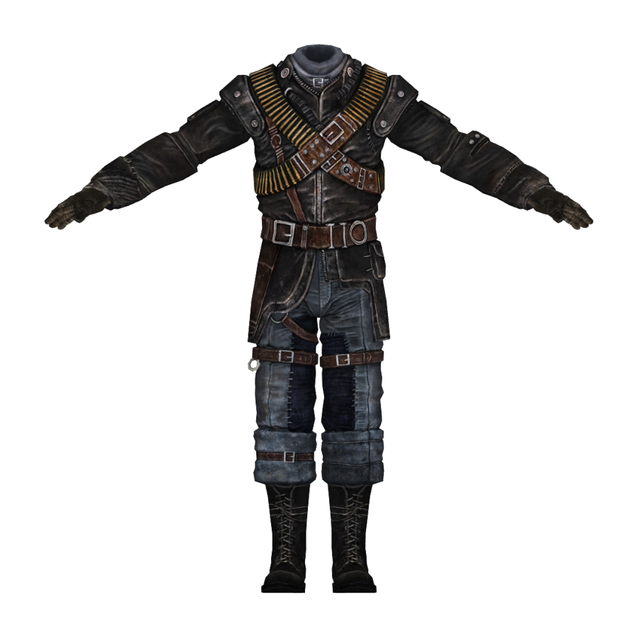 thefalloutwiki's tweet image. The Wastelander's Gear is a cut unique variant of the Merc Troublemaker Outfit that provides 12 Damage Resistance, +2 to Small Guns and Melee Weapons and weighs 2 pounds. It can only be obtained via console commands. 

#Fallout