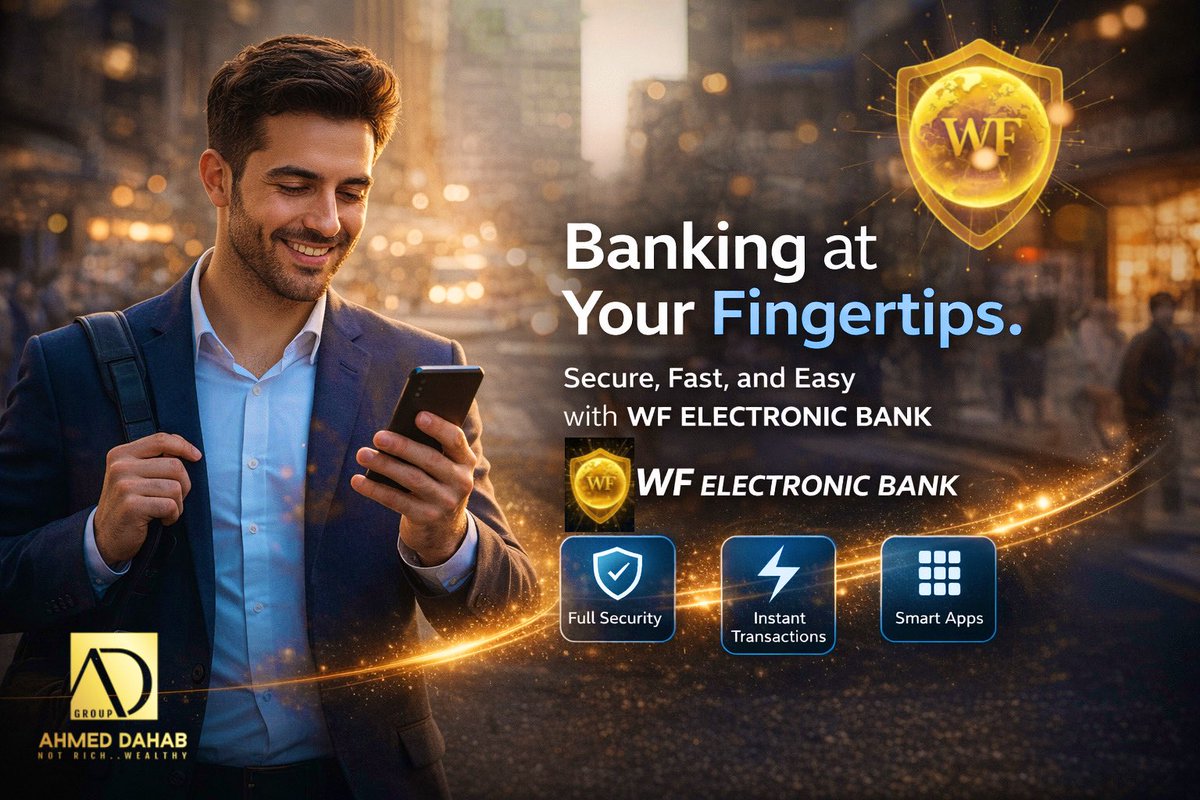 ahmed_dgroup's tweet photo. وقتك ثمين… وما ينفع يضيع في الانتظار.

مع #WF_ELECTRONIC_BANK
كل معاملاتك تصير بسهولة،بسرعة،ومن أي مكان.

تجربة مصرفية تواكب أسلوب حياتك،
وتعطيك تحكم كامل…بدون تعقيد.

Banking at Your Fingertips

لأنـك تستـحق خدمـة تلـيق فيـك.

#احمد_دهب
#مجموعة_شركات_احمد_دهب_القابضة 
#تيماس https://t.co/HiHQ9voAye
