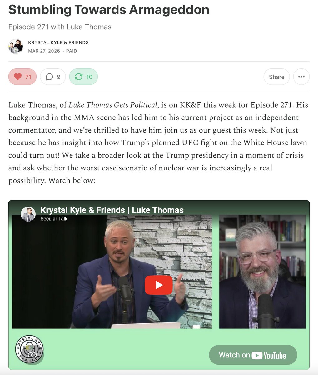 Luke Thomas Gets Political (LTGP) tweet media