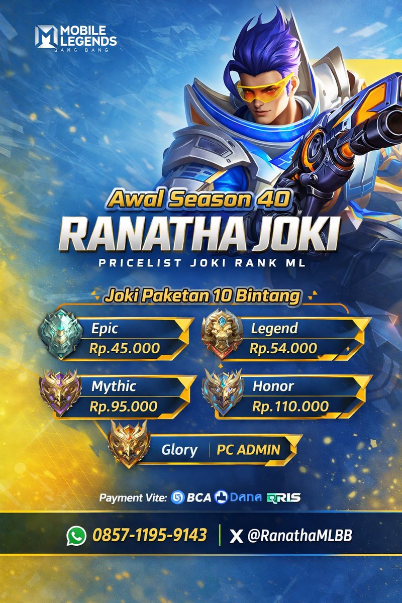 ranadam | Joki ML tweet media