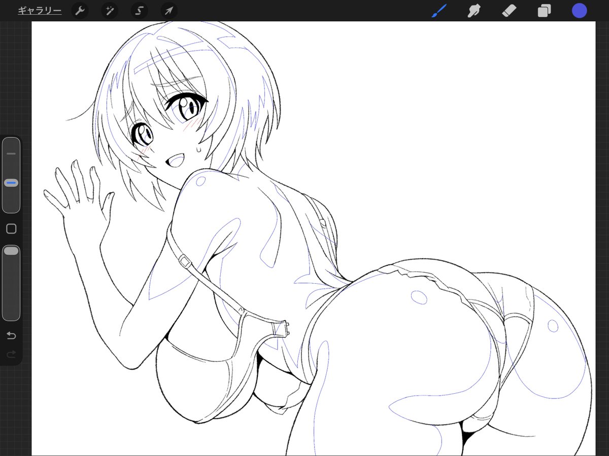 複製線画に影線ひいたやつ。

ちょっと寝ちゃった。ヌリマス。 