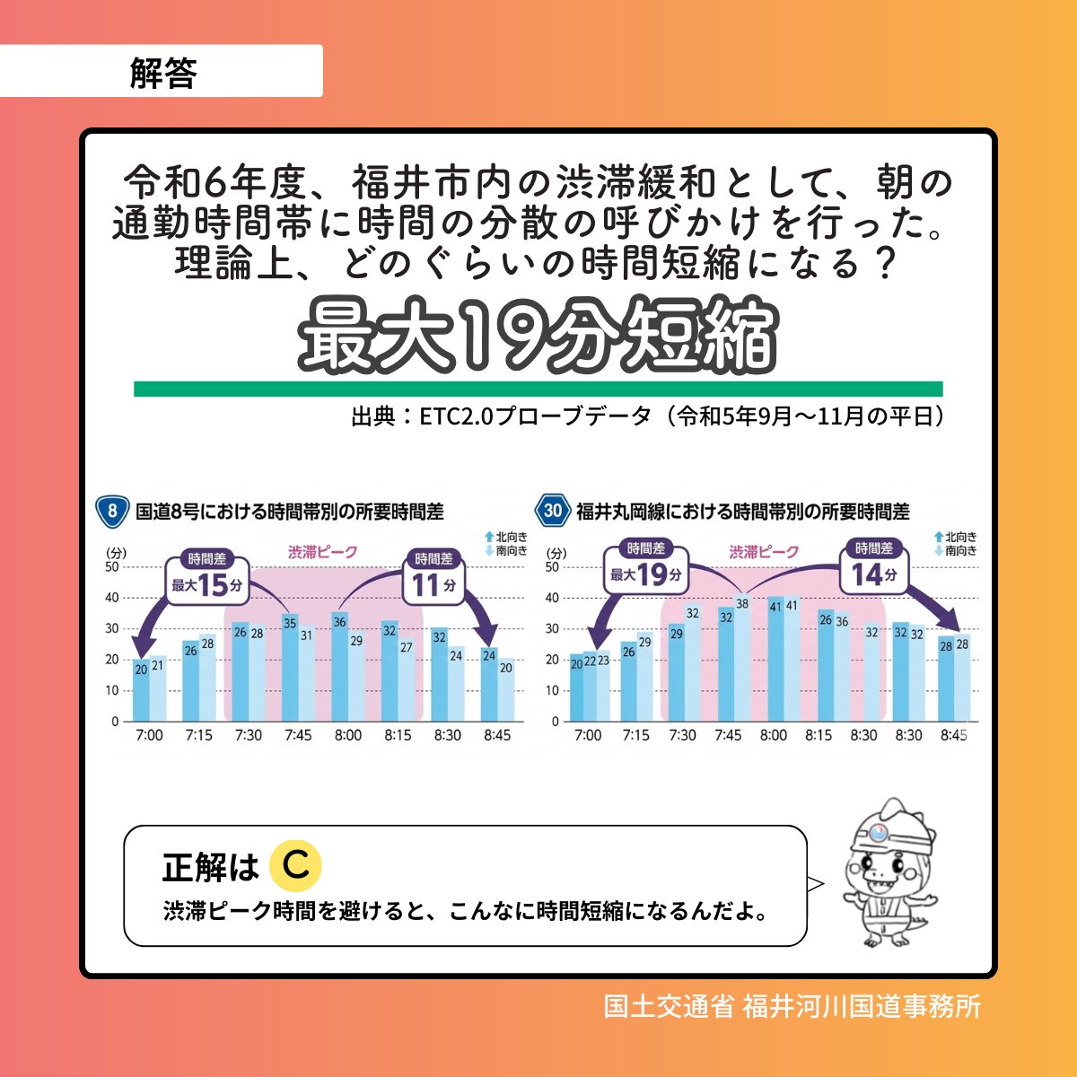 国土交通省　福井河川国道事務所 tweet media