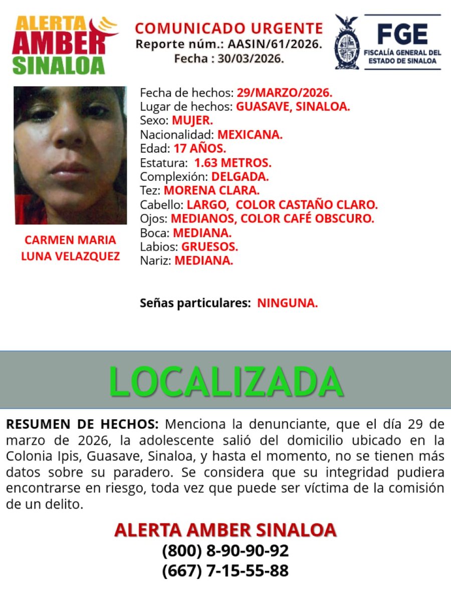 Alerta Amber tweet media