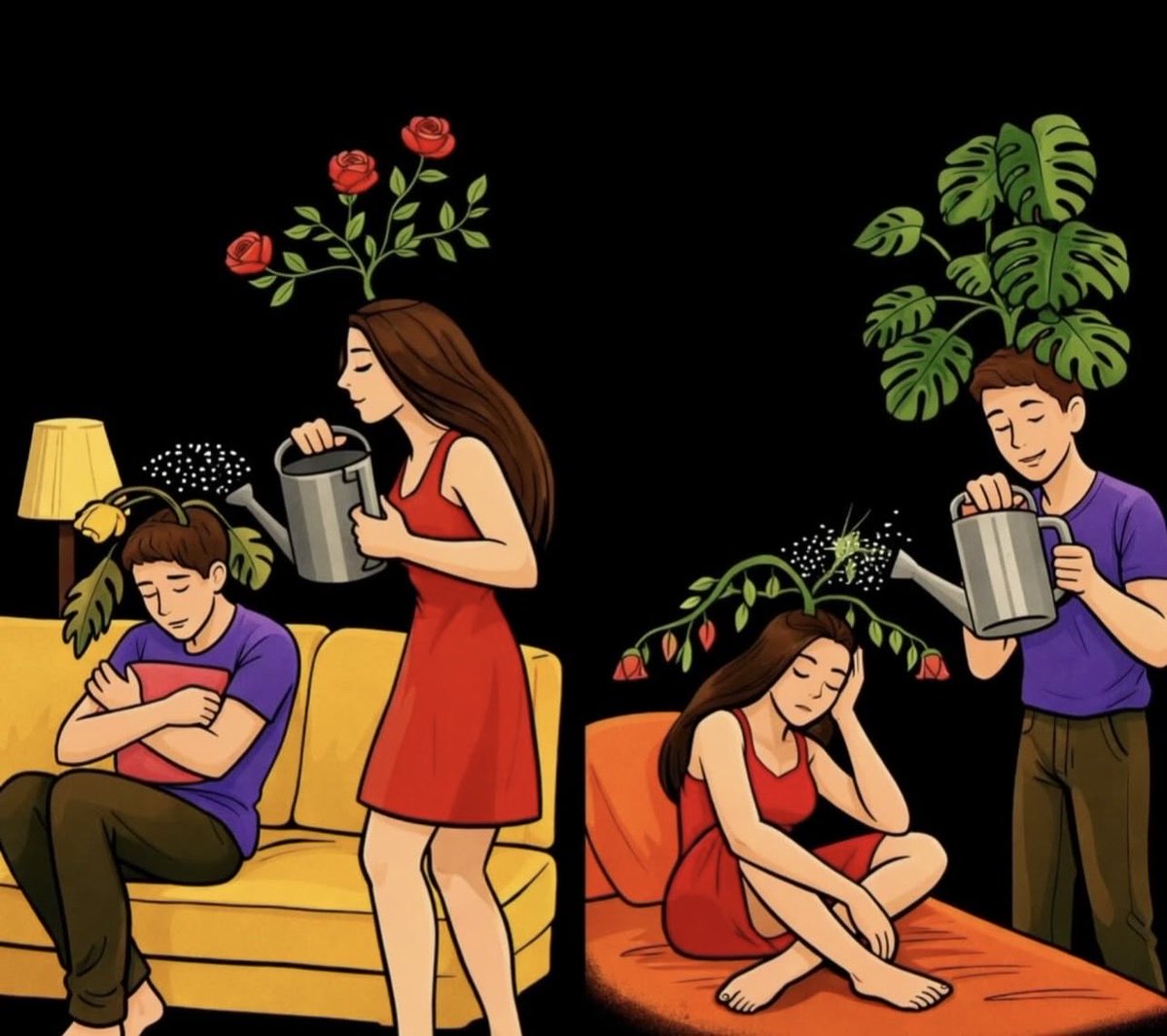 Um relacionamento cresce de verdade quando os dois se apoiam, se fortalecem e enfrentam tudo juntos ❤️