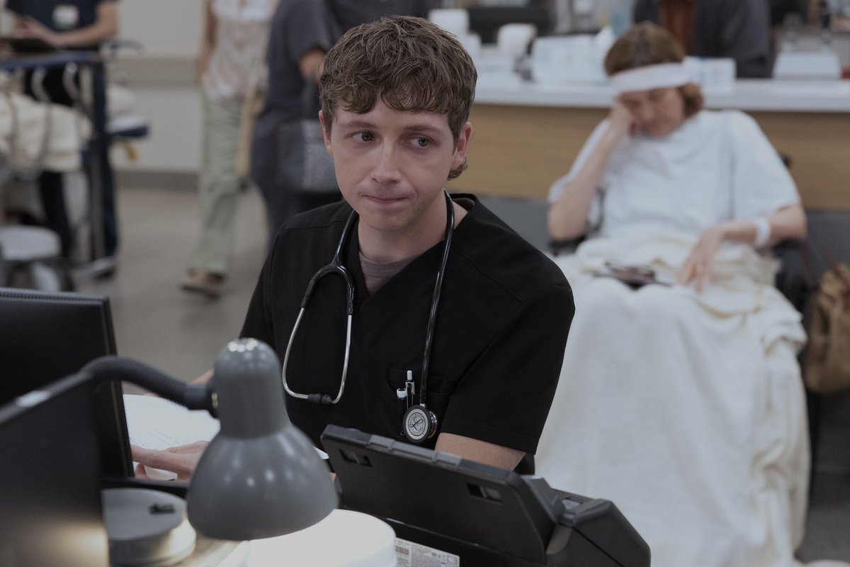 Whitaker can sense the audience praying on his imminent downfall in new still from The Pitt Season 2 Episode 13.