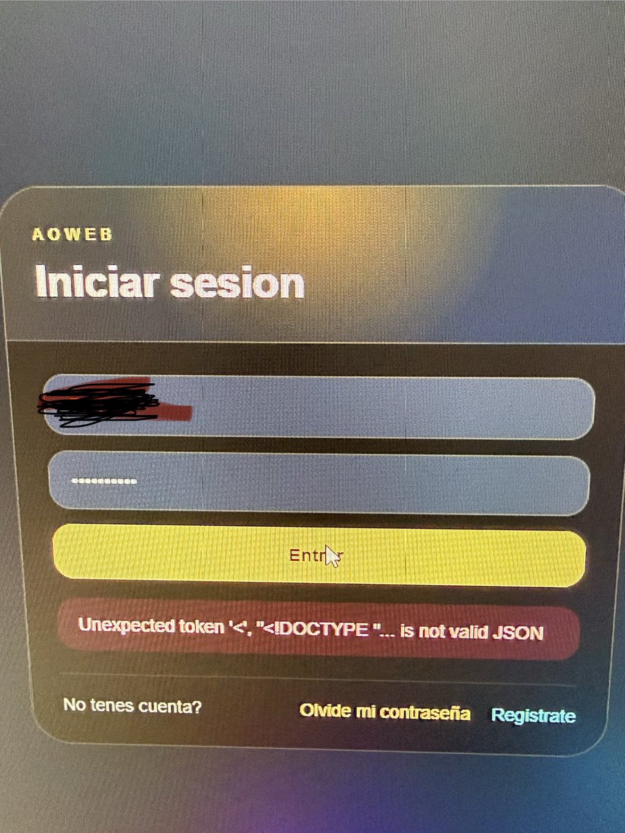 Sebaminer's tweet photo. @DamianCatanzaro está caído el SV? Justo quería probar https://t.co/z6YpLUPNSY