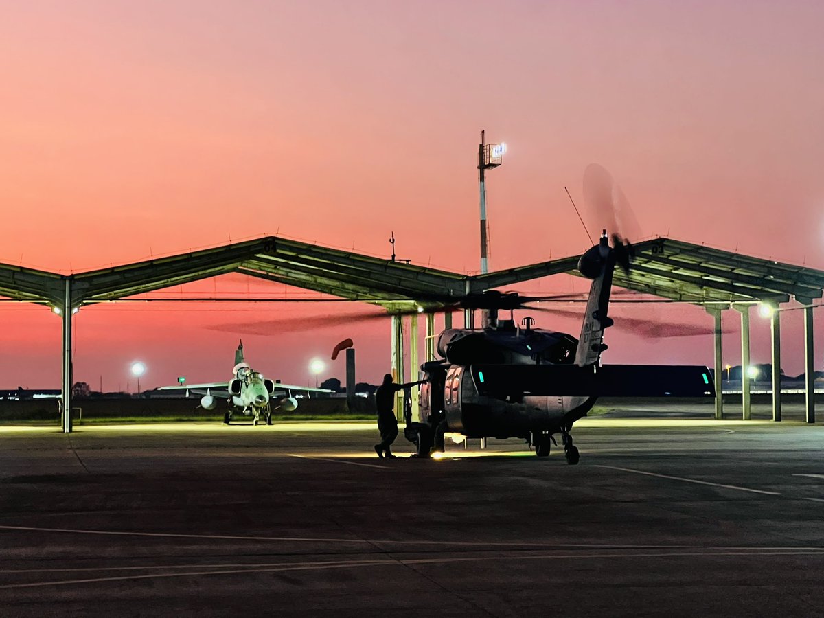 USAF #HH60G recovering post flight at #exercisetapio23 #campogrande #avgeek #aviation