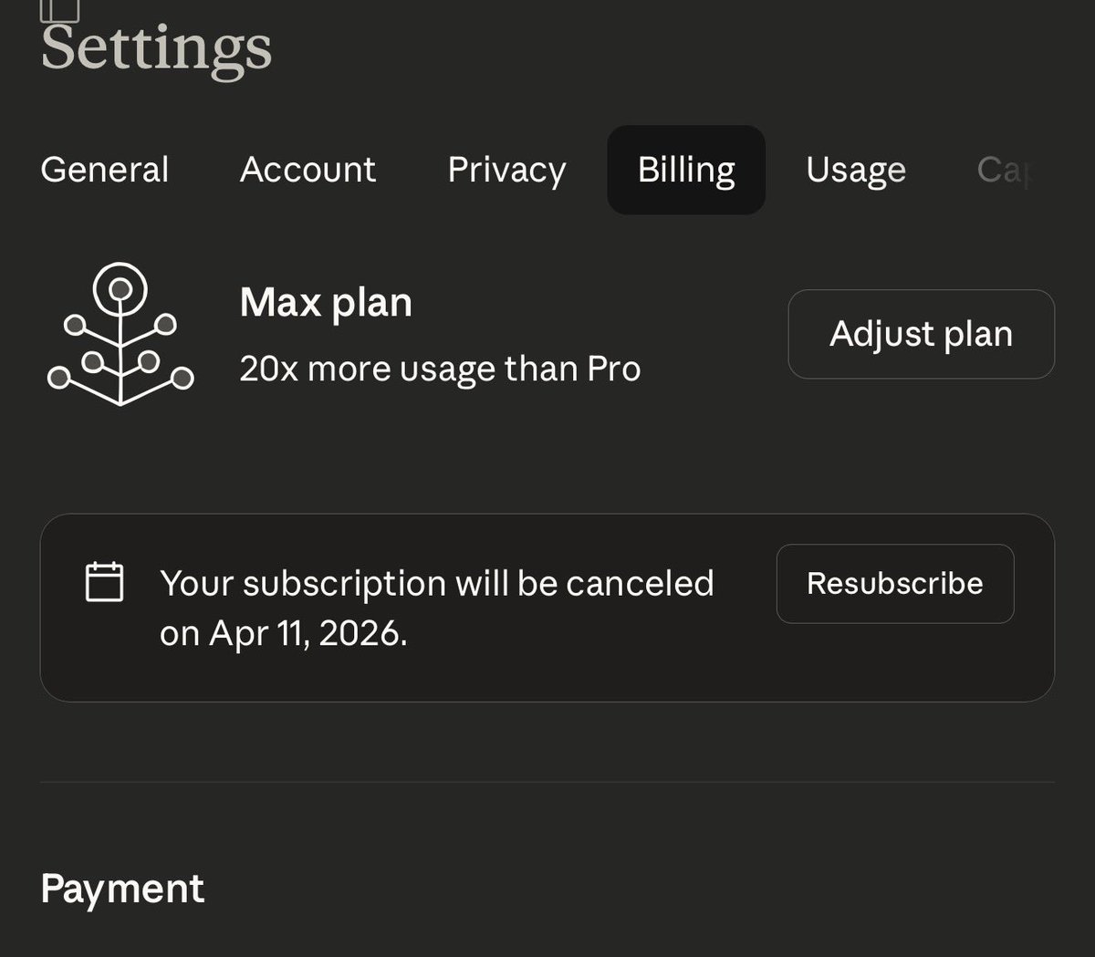 Canceled my <a href="/claudeai/">Claude</a> subscription today. They completely lost focus, shipping features all day w/o fixing bugs. Used to love it, now unusable. Especially last few days with rate limits getting eaten up in 20 minutes. Sad reality.