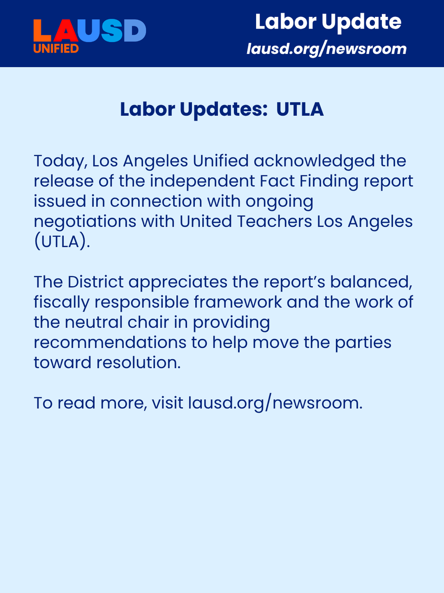 Los Angeles Unified tweet media