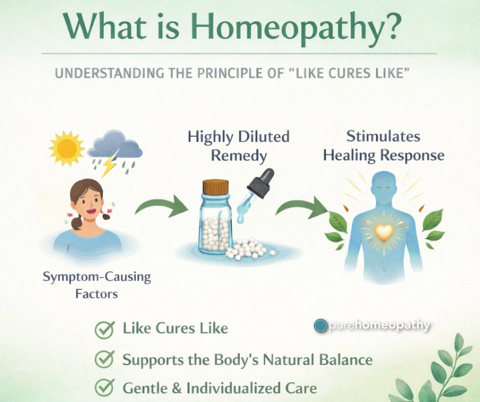Homeopathy works with the body — not against it.

Based on “like cures like,” it uses highly diluted substances to support the body’s natural healing response.

#purehomeopathy #drlisaamerine #drmikeknapp #telemedicine #homeopathy #naturalmedicine