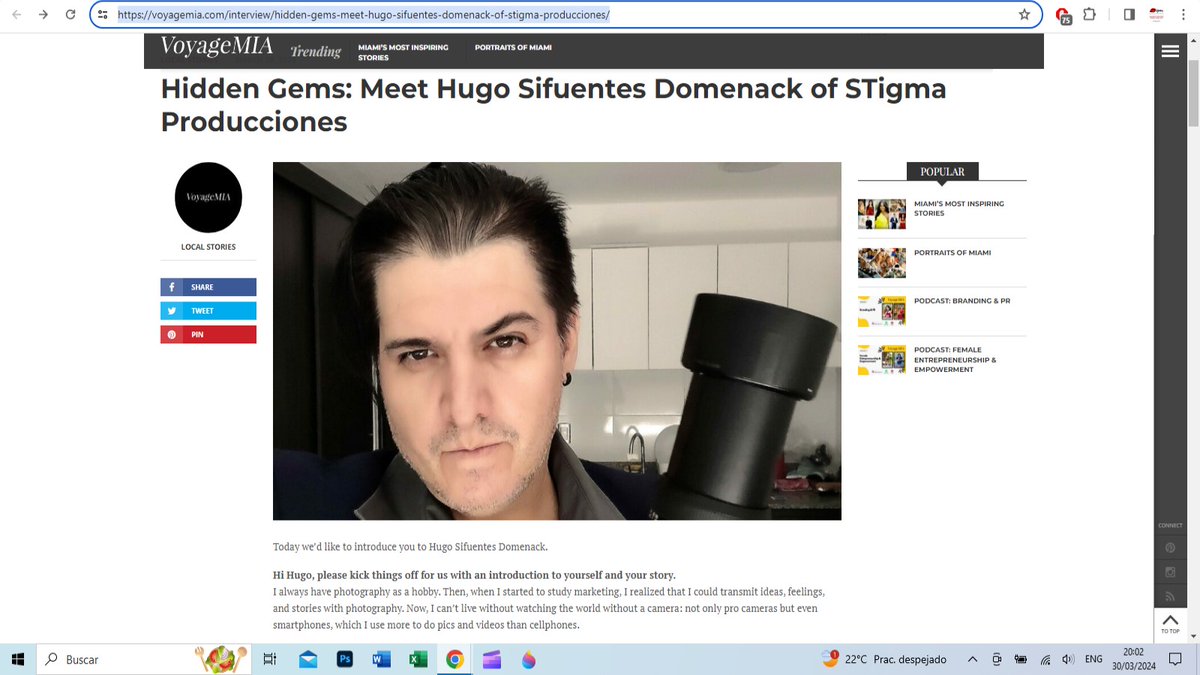 PaparazziModeOn's tweet photo. Hey chicos, chicas y choclones, ya vieron la entrevista que me hicieron en #VoyageMIA como la nueva "Gema Oculta" del Barrio?
https://t.co/5hMtLfagBl

Está en inglés, pero ustedes saben como 4 idiomas! 🙂
Apoya al talento peruano, por el mundo! 😉 https://t.co/YY7tGcXqLo