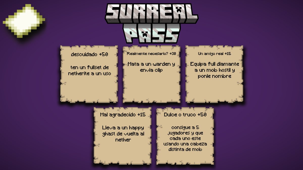 SurrealCraftSMP's tweet photo. #SurrealPass #6 https://t.co/jXeBByFrhJ