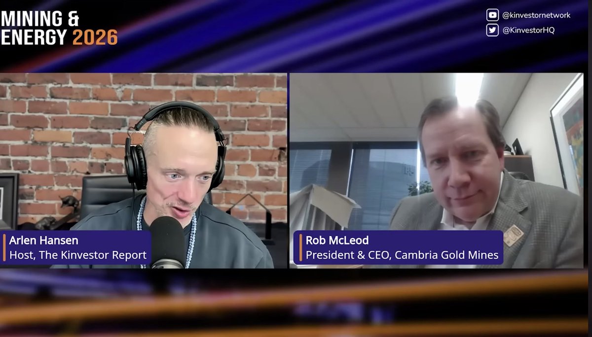 cambgold's tweet photo. WATCH: Cambria Gold Mines CEO Rob McLeod's presentation at the Kinvestor Mining &amp; Energy Conference last week, where he discusses the new vision for the Company and development the high grade Red Mountain and Premier Gold Projects in BC

LINK: https://t.co/IkVq2isliM
$CAMB.V https://t.co/PGfYfKgfZ9