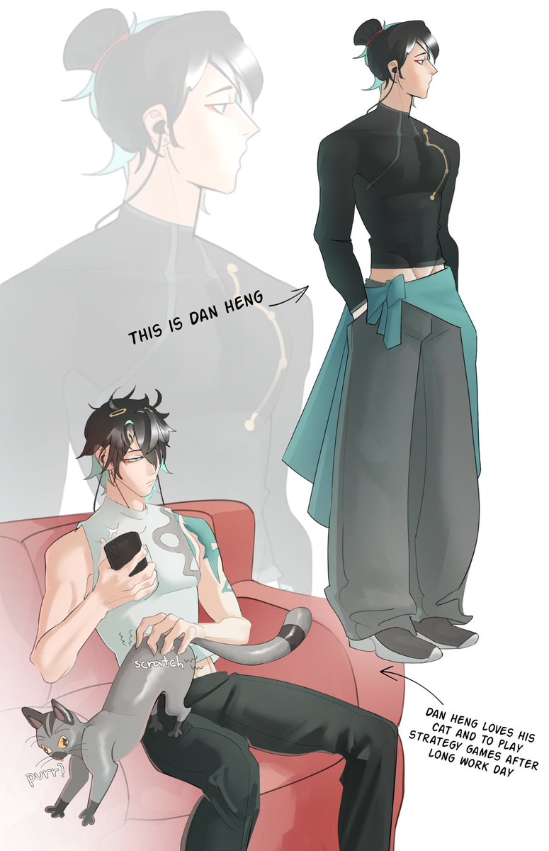 isdannn's tweet photo. silly streamer #dancae au 

I’ve made the script for this au looong before the release of planarcadia but it feels so right to draw it just now don’t you think haha 

#danneng #caelus https://t.co/X3KCXY8sc4
