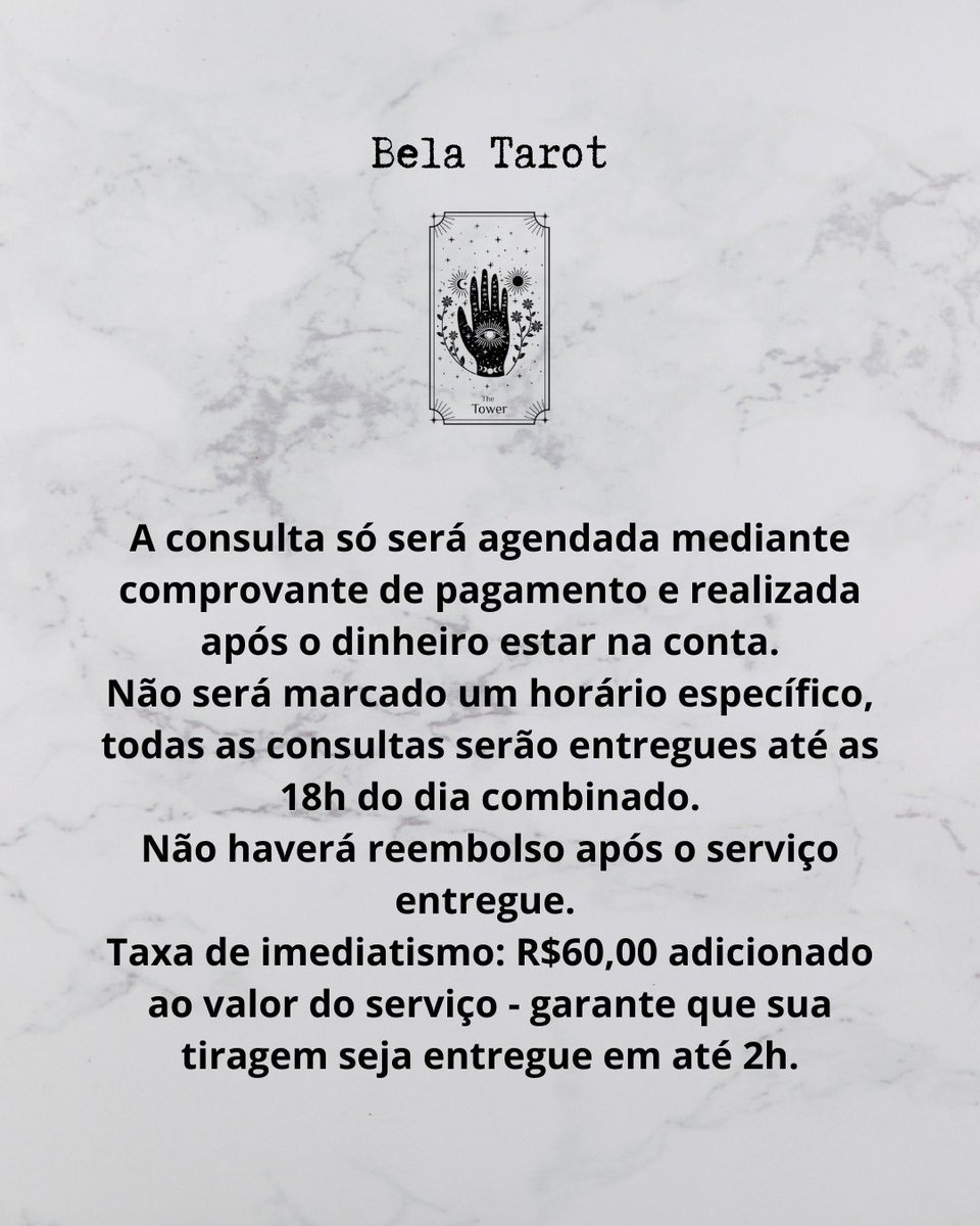 belatarott's tweet photo. Quer uma consulta comigo? ✨

🔮 Consulte informações, métodos e valores.
📩 Agendamentos pela DM ou direto pelo link do WhatsApp na bio. 
📝 Aqui também você pode encontrar os Feedbacks dos clientes. https://t.co/64GF7VsKUM
