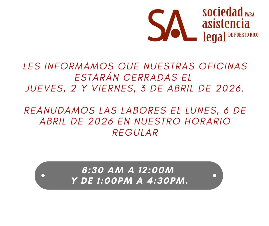 Sociedad para Asistencia Legal de PR, Inc. (@_salpr) on Twitter photo 