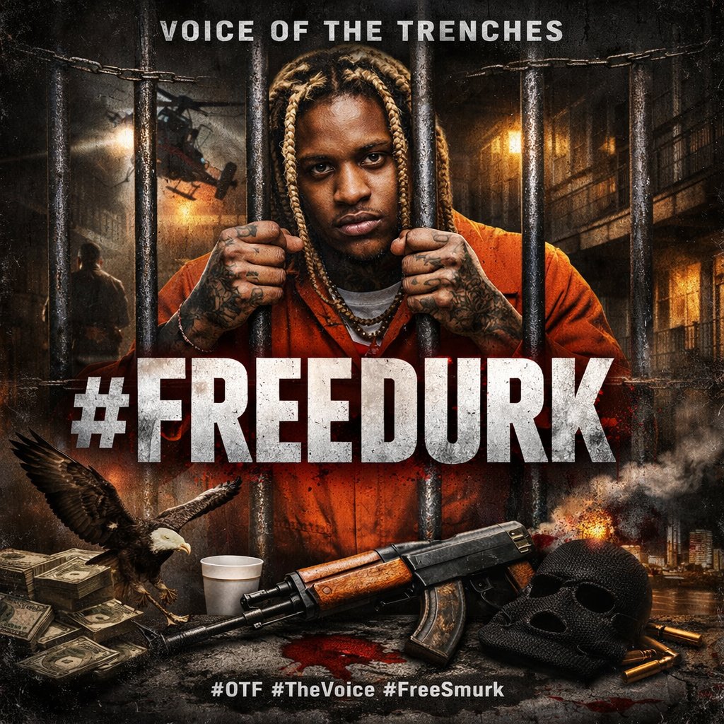 Steppa0fficial's tweet photo. #FreeDurk #OTF #TheVoice #Smurk https://t.co/rTD14ujSkB