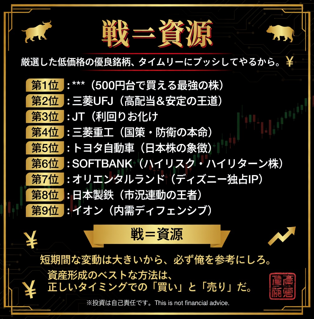 「日本株の突撃者」ᐪᐤᐪ tweet media