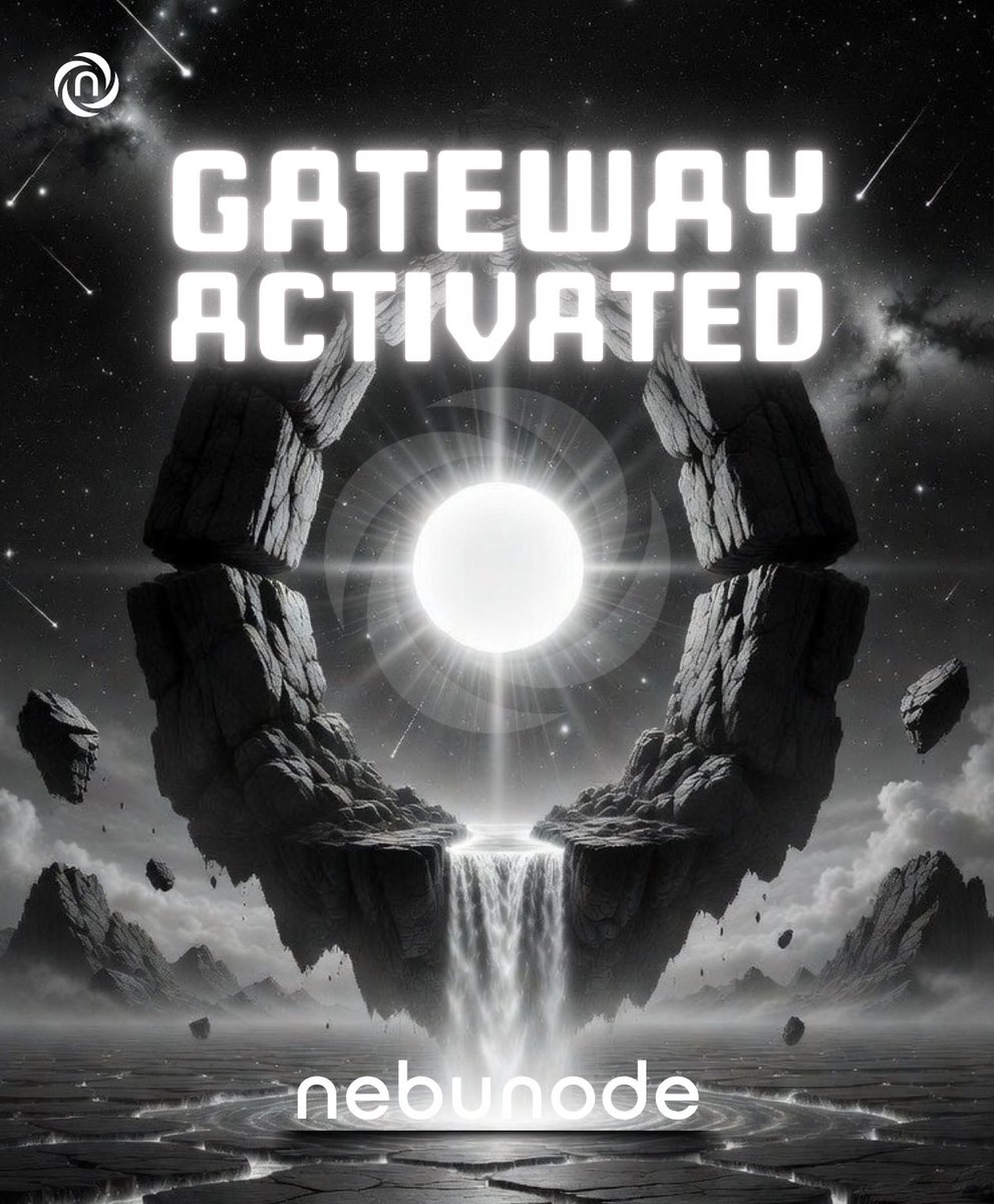 nebunode's tweet photo. GATEWAY 🪨
ACTIVATED https://t.co/2A5OR5ONfY