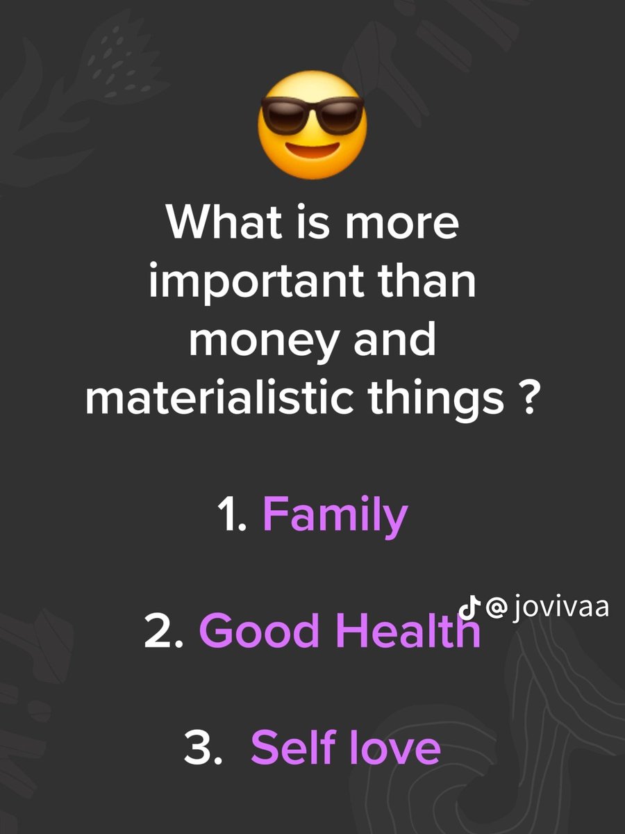 tungba1009fm's tweet image. 🚨What is more #important than money and materialistic #things 💯💯💯💯🤍