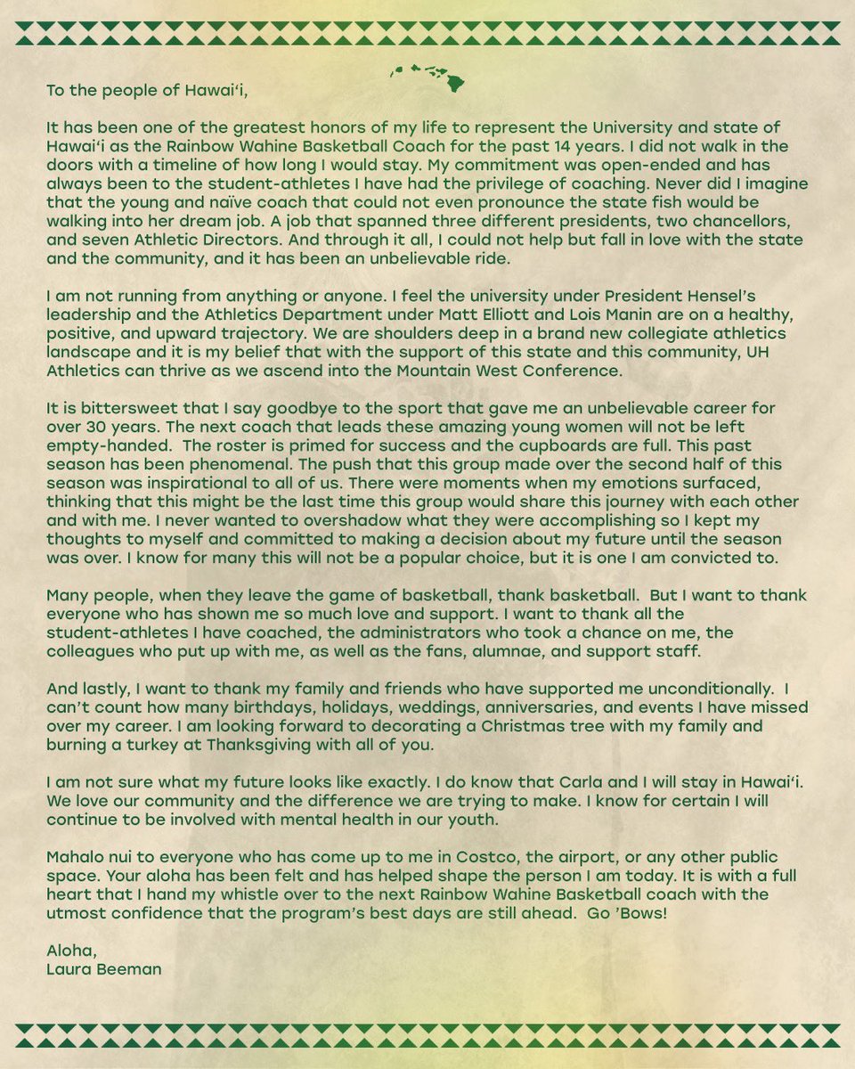 Hawai‘i Women's Basketball tweet media