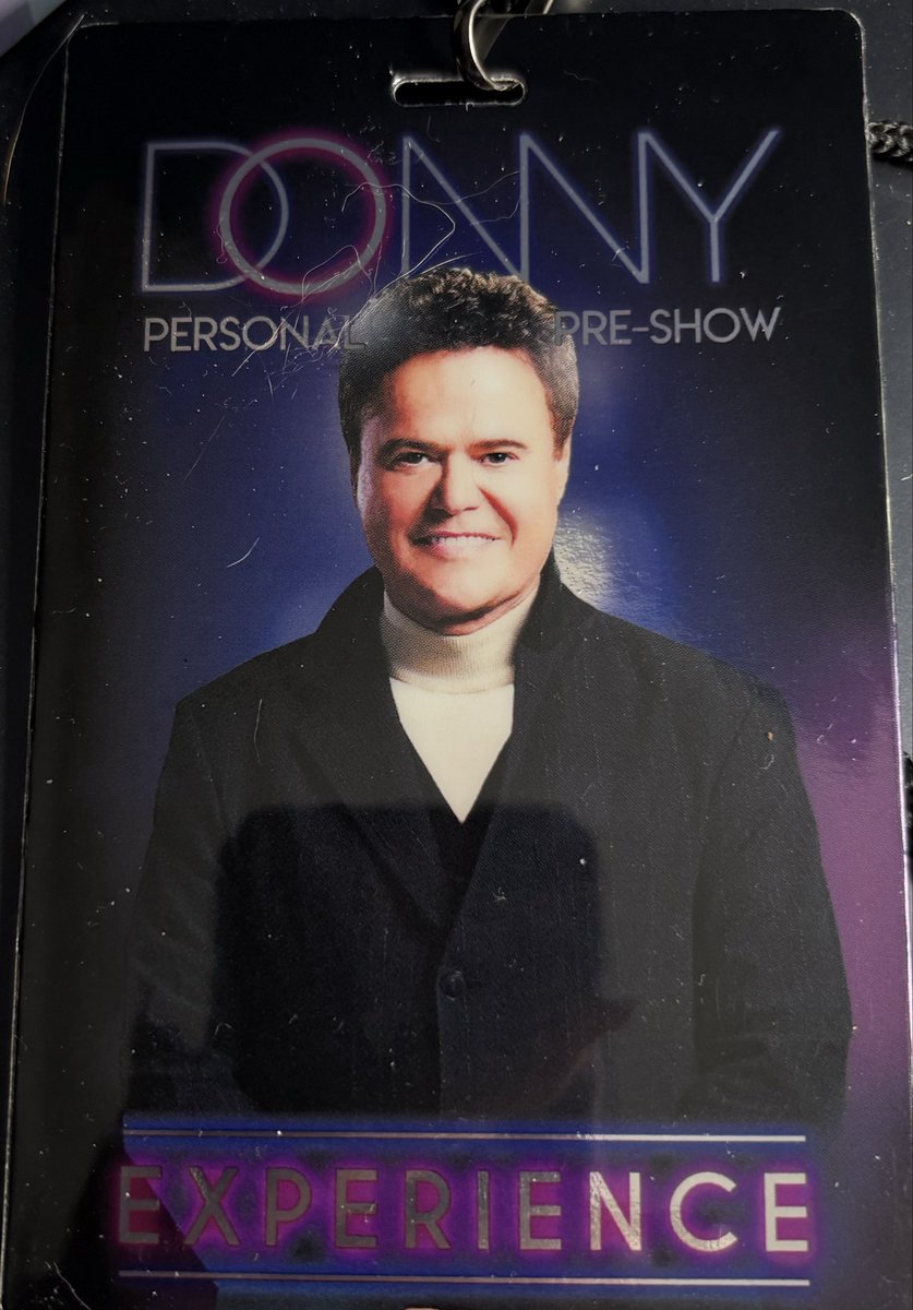 Witchiepoo60's tweet photo. @donnyosmond @HarrahsVegas https://t.co/3jUhhQZwX1