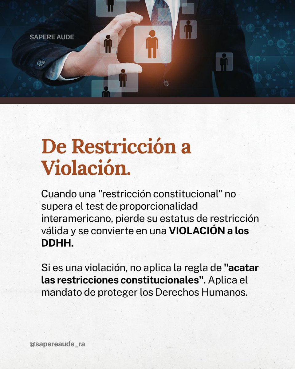 ⚖️ 🇲🇽 ¿Puede la Constitución ser inconvencional? La PPO lo evidencia.

El Mtro. <a href="/gibran_zazueta/">Gibrán Zazueta</a> señaló la tensión con la Corte IDH y la importancia de argumentar la violación.

¿Cómo la combates?

#AmparoPenal #SapereAude