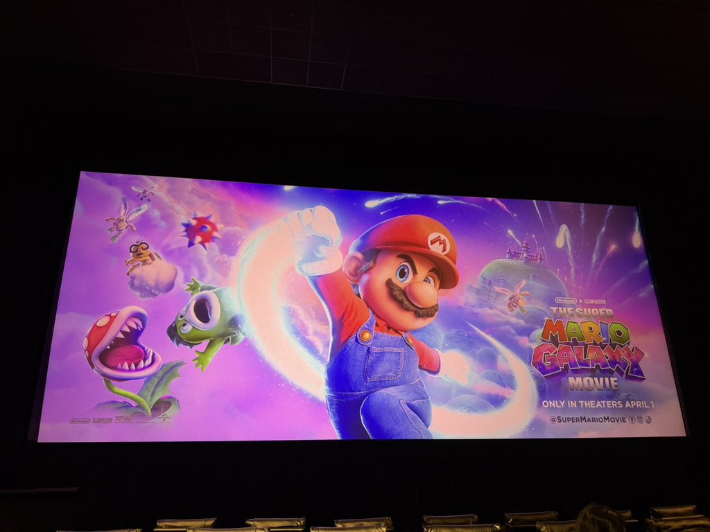 GoldenWinter_28's tweet image. Let’s go!! The Super Mario Galaxy Movie is super cute, has world building galore and easter eggs for a gamer’s heart. Absolutely a blast! Brie Larson and Benny Safdie are wonderful additions but Anya steals me with Peach🩷

#TheSuperMarioGalaxyMovie @supermariomovie #Filmtwt