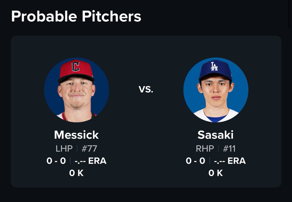 DenilBets's tweet photo. ¿Que tanto confían hoy en Roki Sasaki?

El juego APESTA a OVER... https://t.co/YCeNR5PXAg