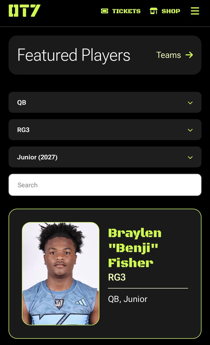 BRAYLEN “BENJI “ FISHER tweet media