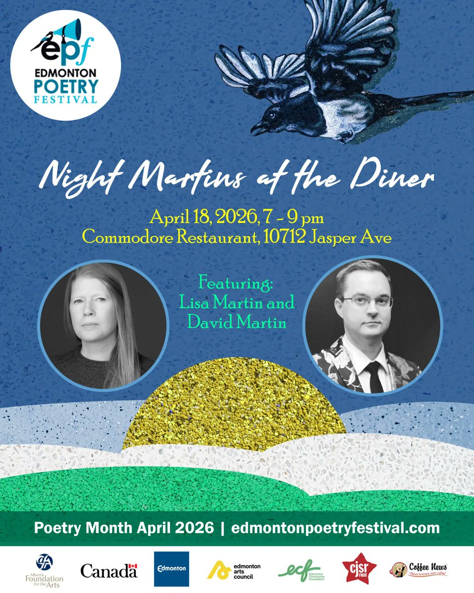 tarswanpoems's tweet photo. I'll be reading in Edmonton on April 18th as part of the Edmonton Poetry Festival: https://t.co/XgcxERHRQW