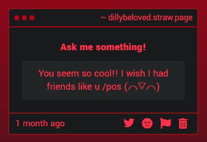 Thank youu 😊 That's so sweet. I hope your friends are lovely dovely and you find ones that have the traits you see in me