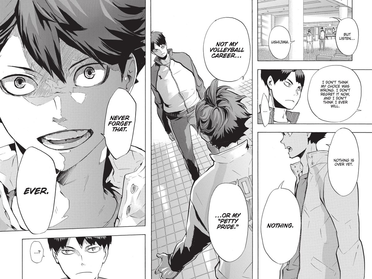LiXin1225's tweet photo. If you think about it
Haikyu falls into 'How to live your life' genre of manga's, don't think it should be classified as sports https://t.co/QWk3azFUUa