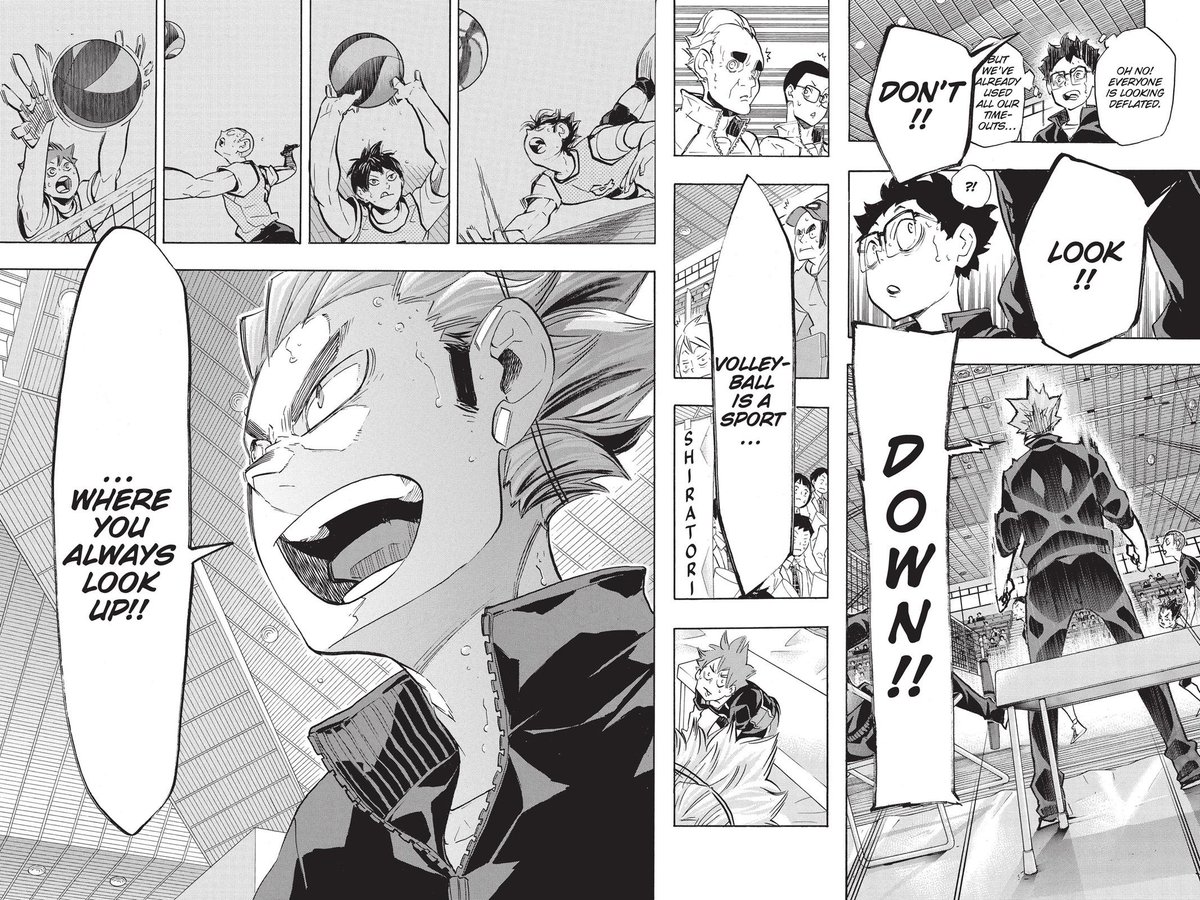 LiXin1225's tweet photo. If you think about it
Haikyu falls into 'How to live your life' genre of manga's, don't think it should be classified as sports https://t.co/QWk3azFUUa