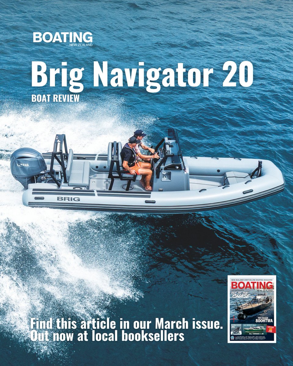 boating_nz's tweet image. Brig Navigator 20 proves small can still lead the pack. Easy to launch, versatile, and built for real use.

Read the full review in our April issue. Subscribe: ap1.hubs.ly/y0K4vL0

#BoatingNZ #BrigNavigator #RIBBoat #BoatReview #NZBoating