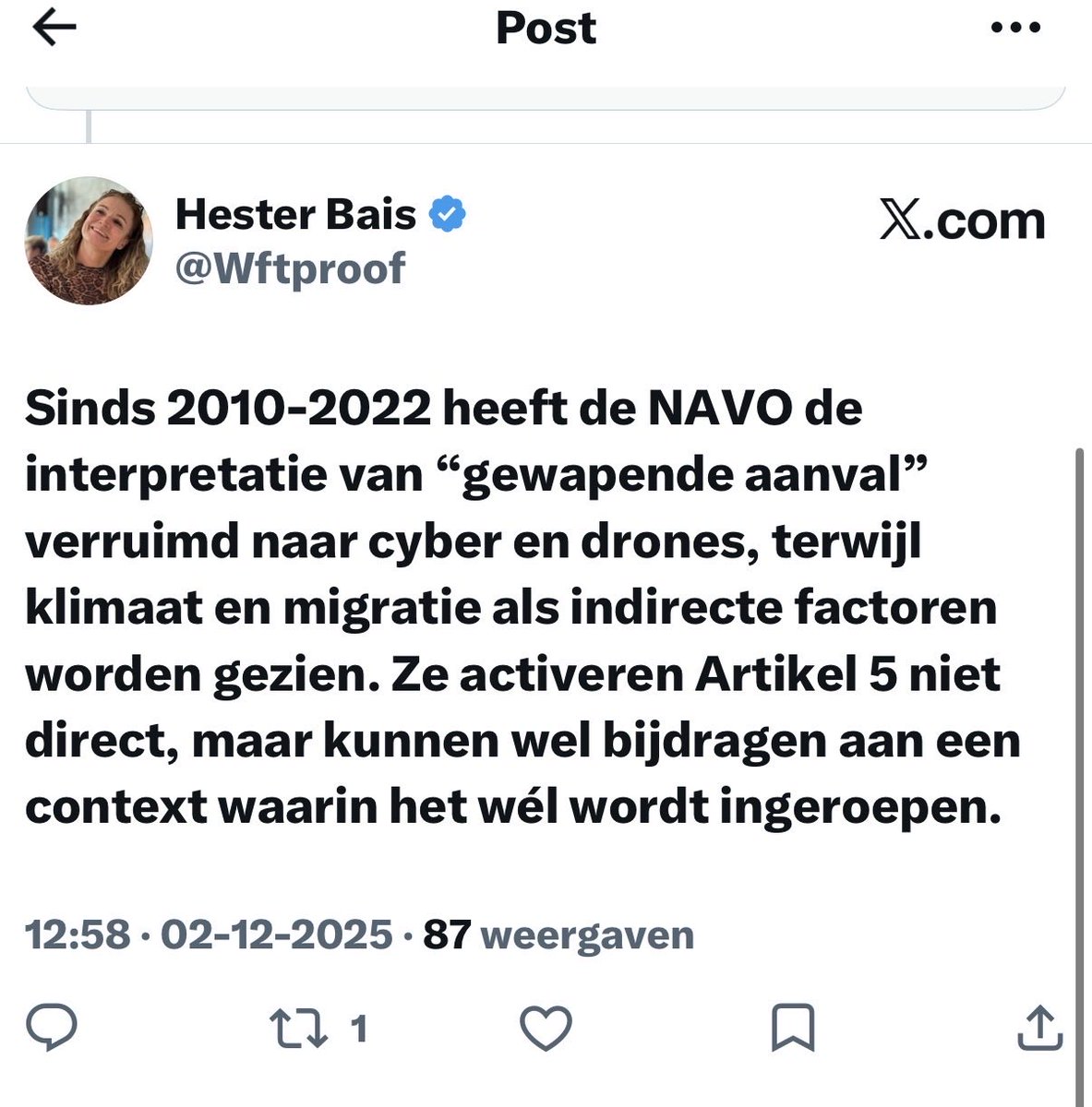 Hester Bais tweet media