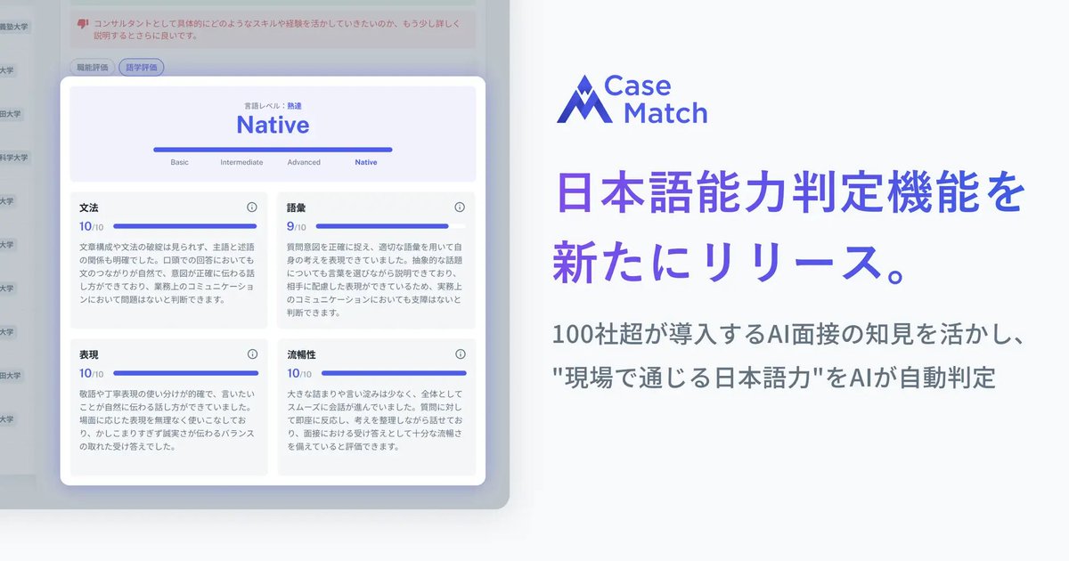 松本拓樹 | CaseMatch tweet media
