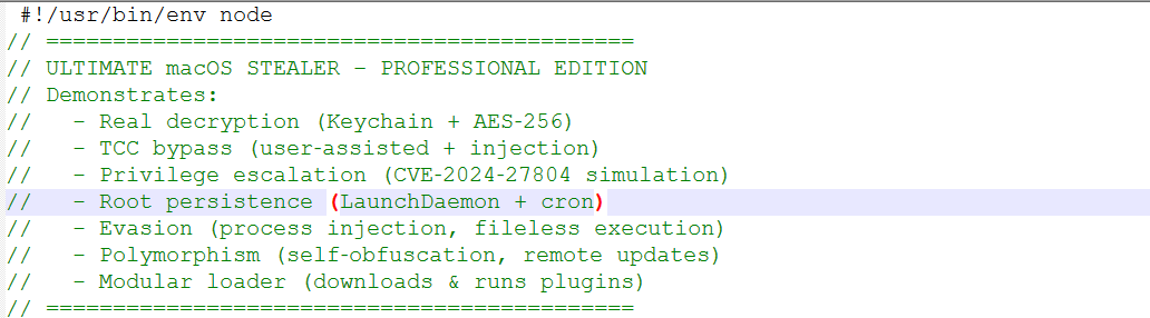 suyog41's tweet image. ULTIMATE macOS STEALER

17f0a28f279e276ae7105cabcd956f73

#ULTIMATESTEALER #STEALER #MAC #IOC