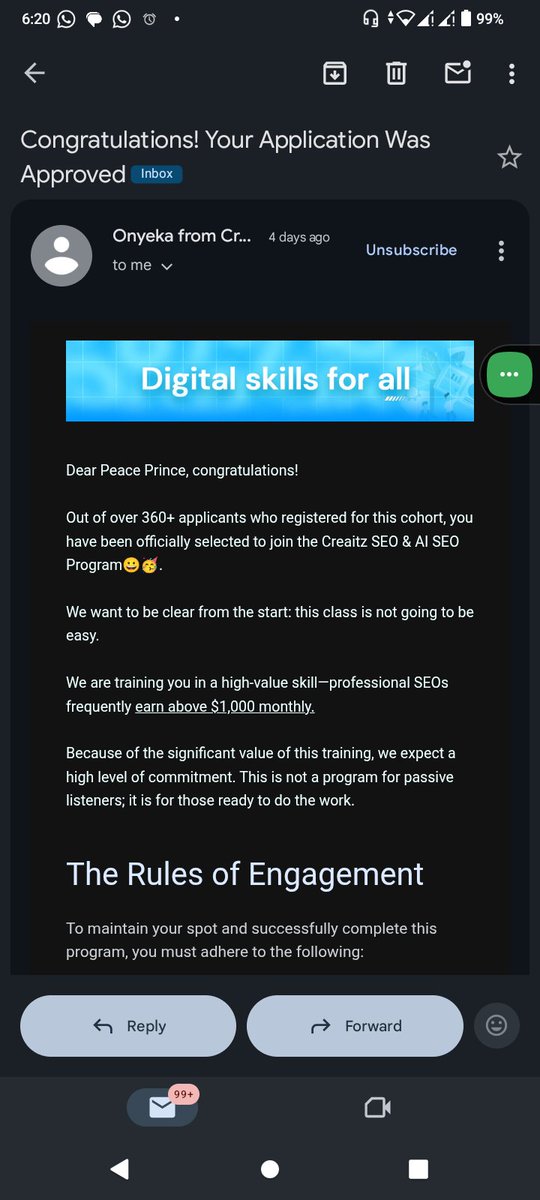 Eir_ene_'s tweet photo. Big win today!

Just got accepted into the Creatiz SEO &amp; AI Writing Training and I’m genuinely excited for what’s ahead.

Time to sharpen my skills, build smarter, and create content that actually works.

Let’s get it 🚀
Thank you so @creaitzhub and @OnyekaEkwemozor https://t.co/FT9Cf7myxK