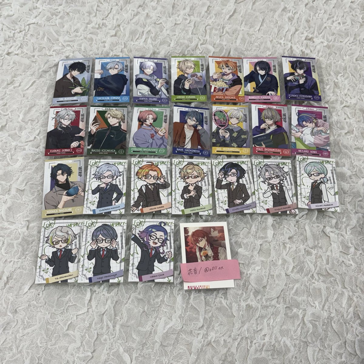 o0llox's tweet photo. 18TRIP ぱしゃこれ アニメイト特典 交換

譲：画像

求：練牙

異種交換可能(vol.3特に求めております)
郵送交換希望
検索外からもお気軽にお声がけ下さい。 https://t.co/J5zcZId4JU