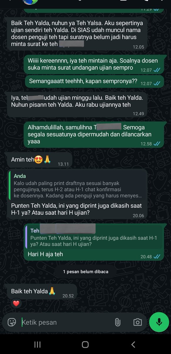 yldsvt's tweet photo. Berasa beneran staff prodi ampe temen kelas chatnya agak formal gt 😭 https://t.co/FuhTZ63lWt