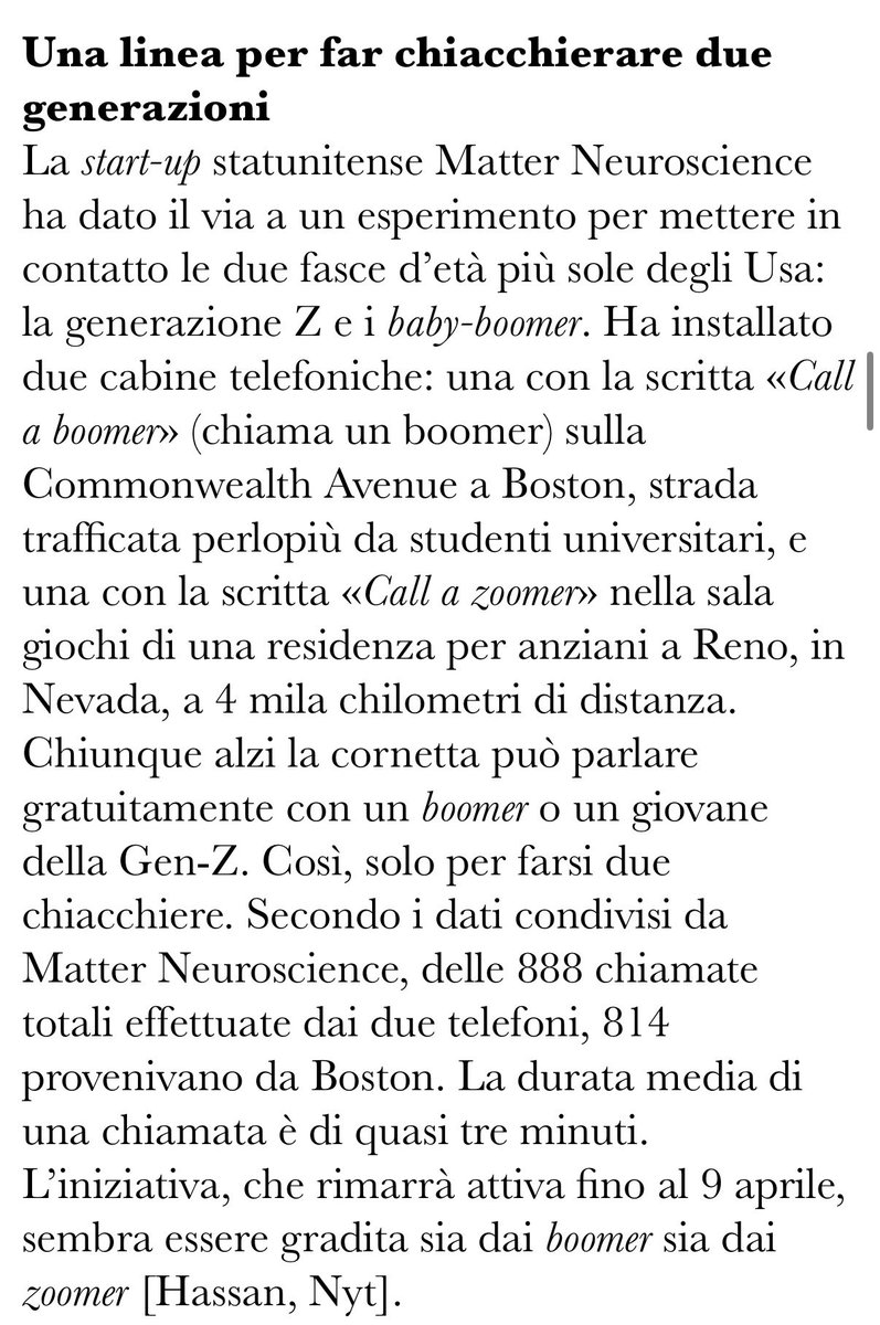 (Dalla newsletter Anteprima)