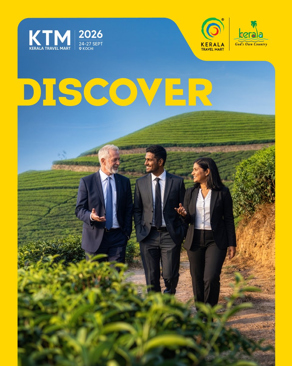 KTMSociety's tweet photo. Discover new opportunities, connect with the right people, and collaborate for growth. Register now to secure your spot. #keralatravelmart2026 #keralatourism https://t.co/BkumeJMcte
