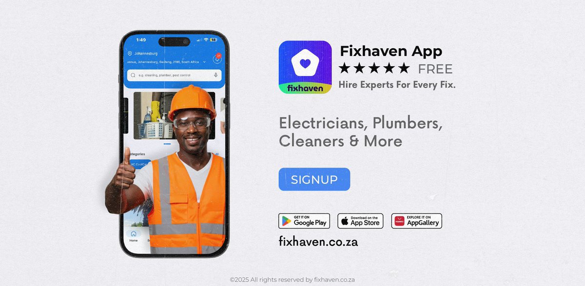 Misah_Mdiza's tweet photo. Electricians, plumbers, cleaners, etc https://t.co/CZyaPhDiCU is here for you
https://t.co/0YUVeZB95E
#fixhaven https://t.co/QYOnOnBLdw