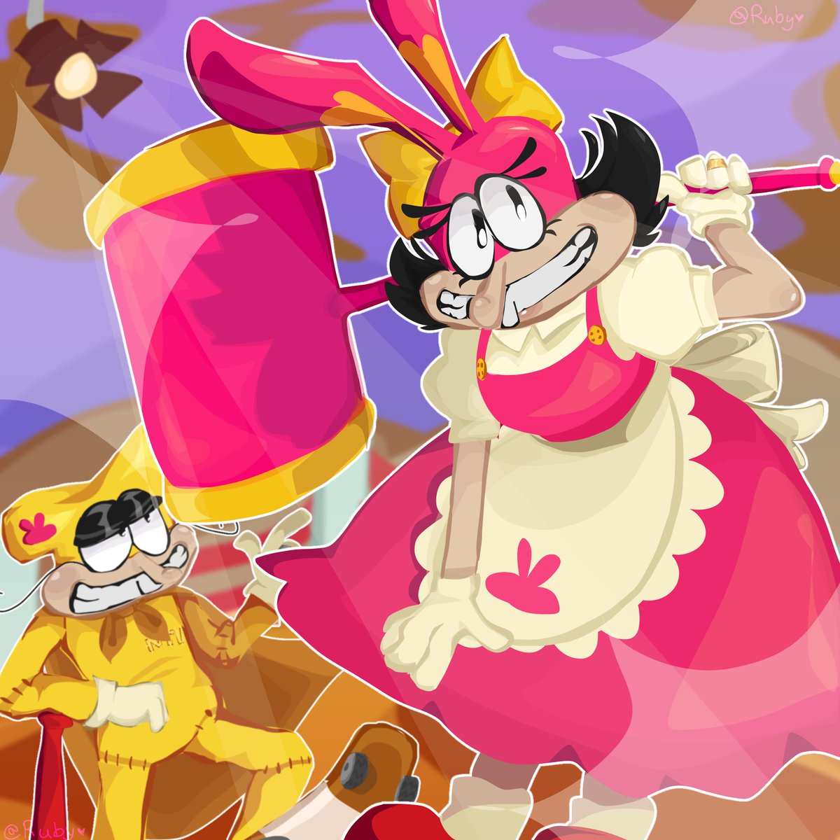 MaySuph's tweet photo. Oh, howdy!~ i love noisette so much, and i draw her! #pizzatowerfanart #noisette #noise https://t.co/sTzs6KfwPd