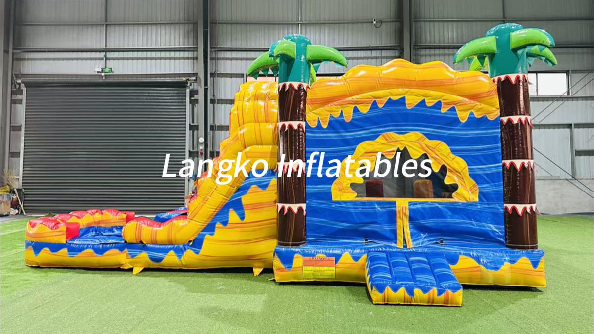 HNLangko's tweet image. Yellow Blue Jumping Castle Water Slide Dual Lane Palm Tree Water Slide Combo
More details: langko-inflatable.com #inflatablejumper #inflatable #inflatablebouncer #inflatableparty #bouncehouse #partyplanner #partyevents
