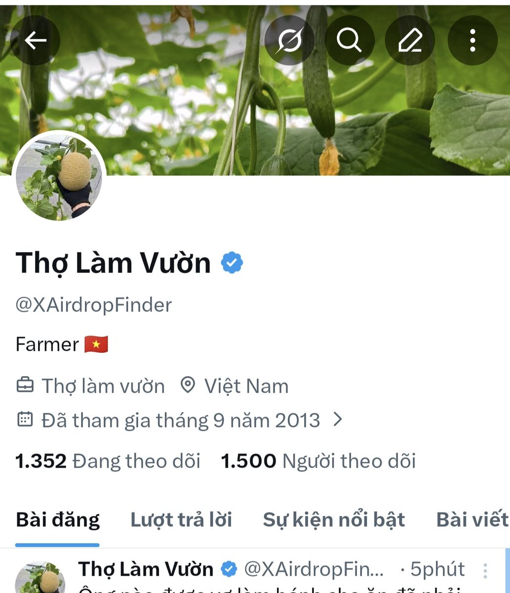 Thợ Làm Vườn tweet media