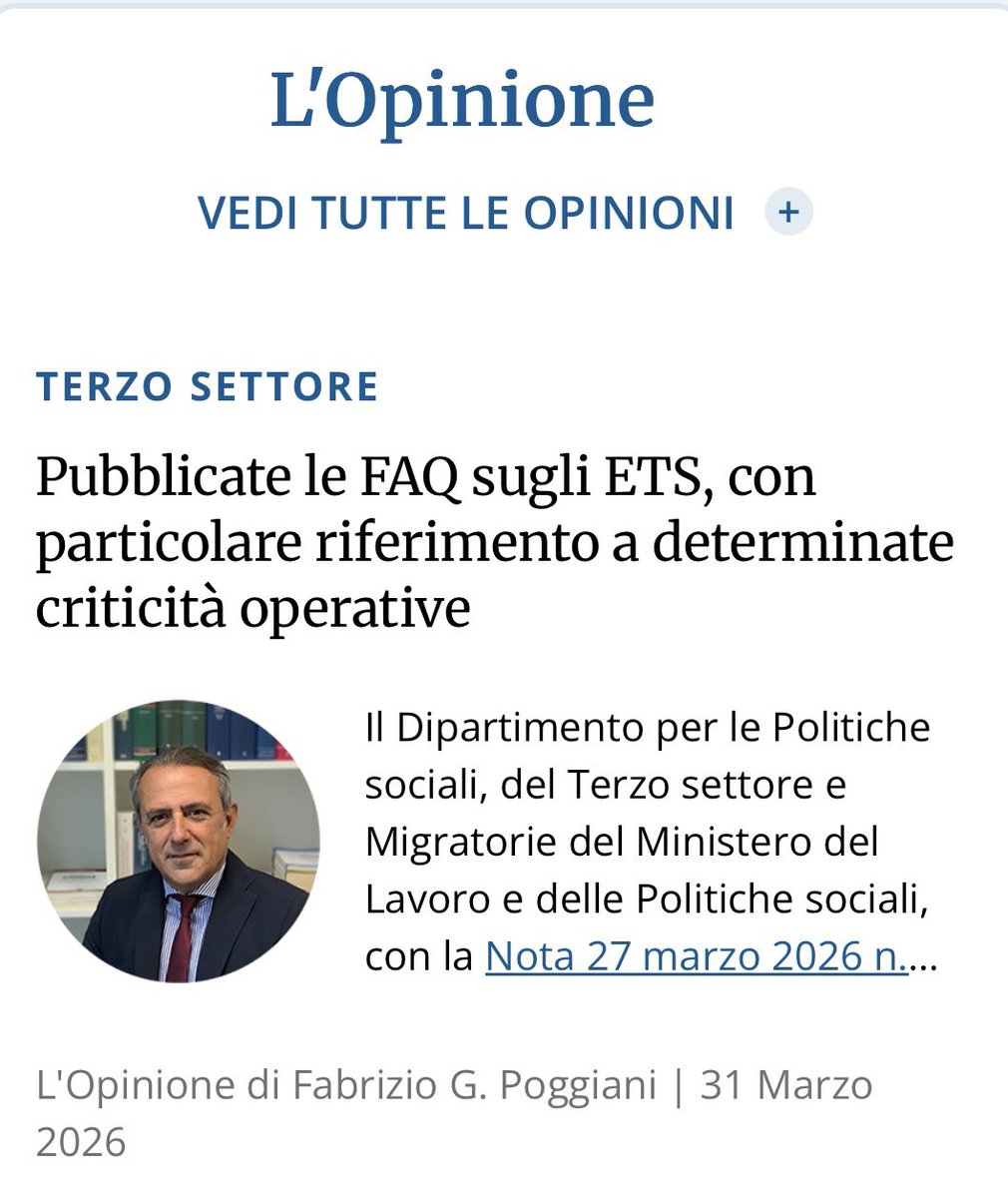 #MySolution. Il Ministero del Lavoro e della Previdenza sociale ha risposto ad alcuni quesiti posti dal CNDCEC su talune criticità degli ETS. Mio contributo odierno. Buona lettura.