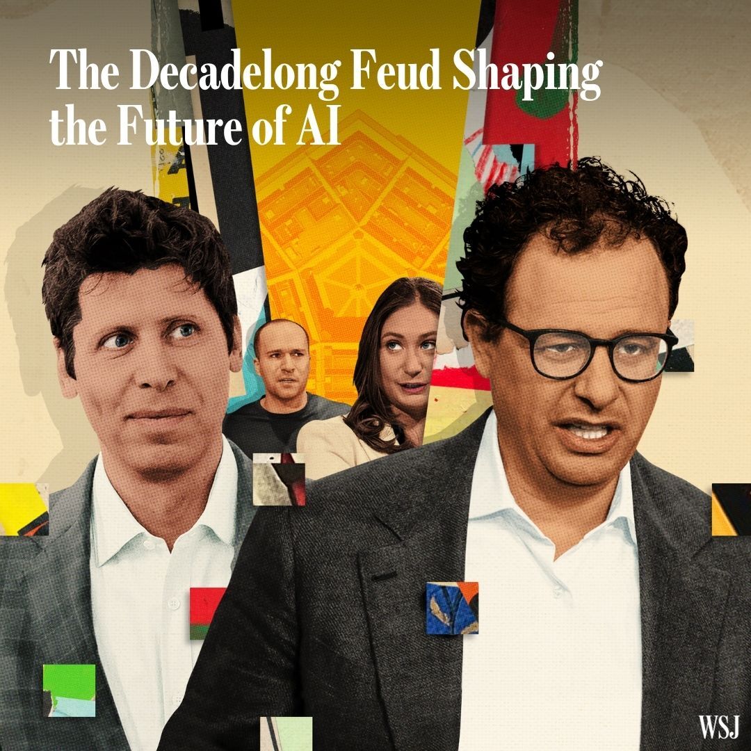 Unhealed personal wounds and past power struggles between the leaders of OpenAI and Anthropic are defining how the world now encounters the technology. on.wsj.com/4105lwi